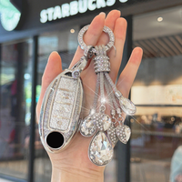 White Diamond TPU For Nissan Rogue XTrail T32 T31 Qashqai J11 J10 Kicks Tiida Pathfinder Murano Juke Versa Note Car Key Case Fob