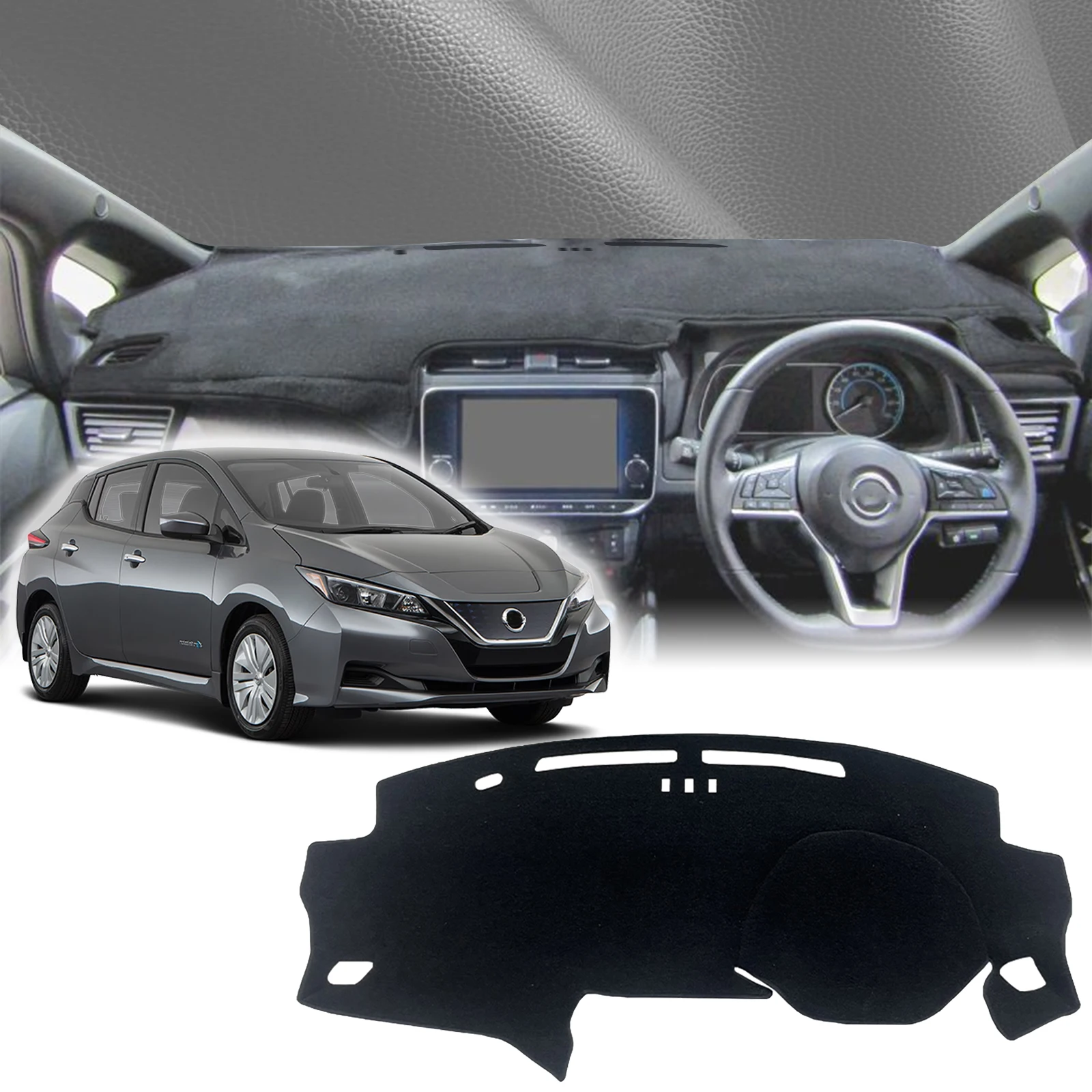 

fit for Nissan Leaf 2017 2018 2019 2020 2021-2023 EV Accessories Protective Carpet Dashmat Dashboard Cover Pad DashMat Sunshade
