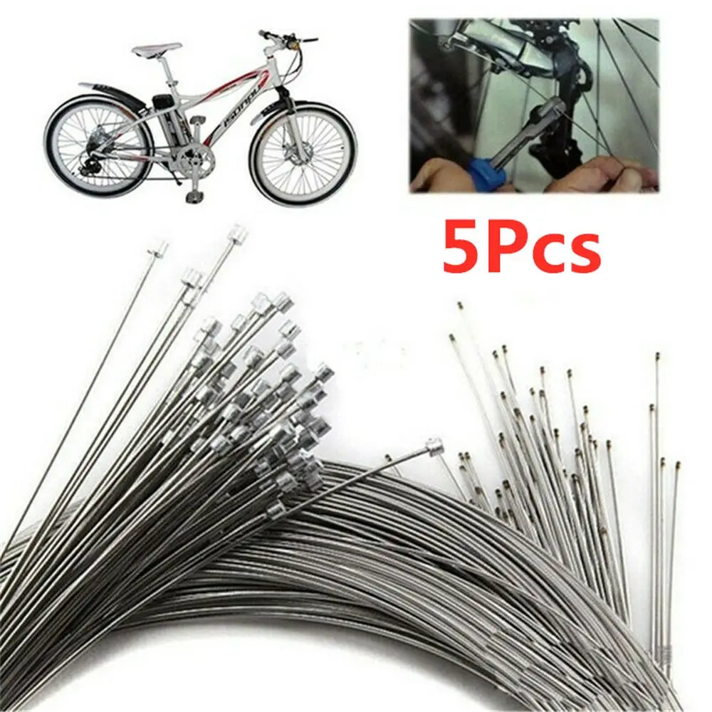 

5Pcs Durable MTB Rear Inner Mountain Road Bike Shifter Bicycle Shift Derailleur Wire Gear Cable