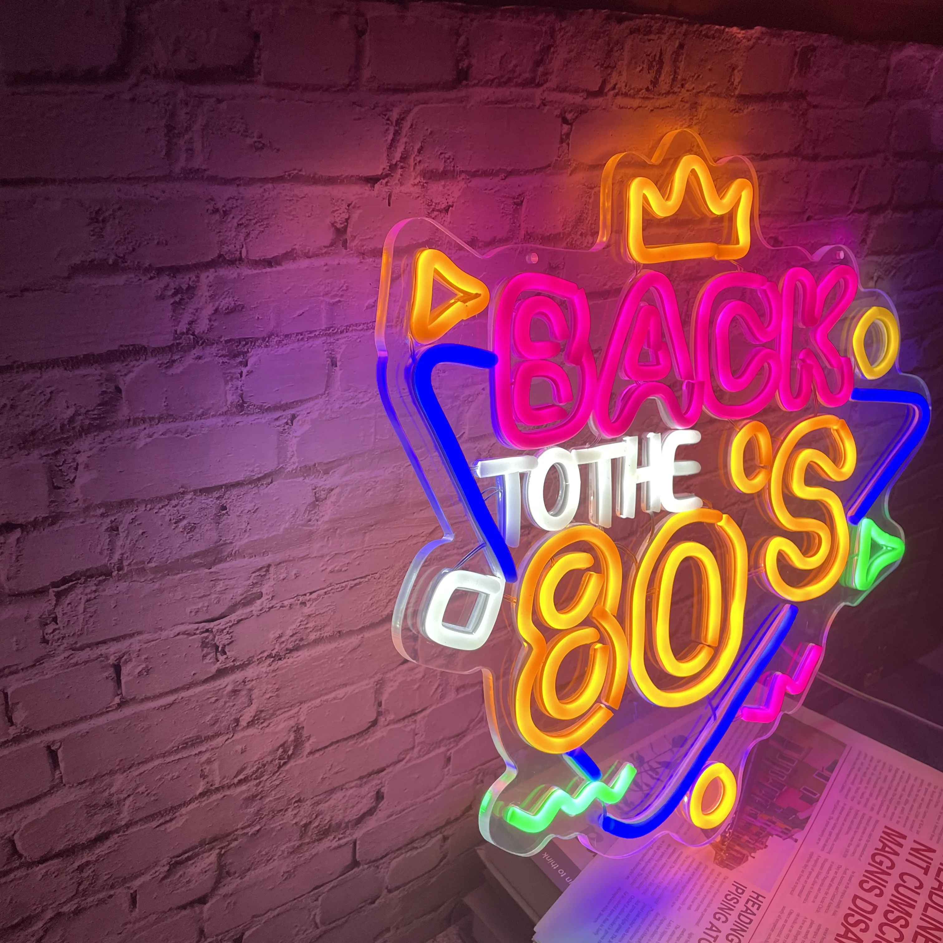 Terug Naar De Jaren 80 Neon Bord Muur Decor Led Licht Esthetische Kamer Decoratie Gepersonaliseerde Bar Winkel Bewegwijzering Business Neon Bord