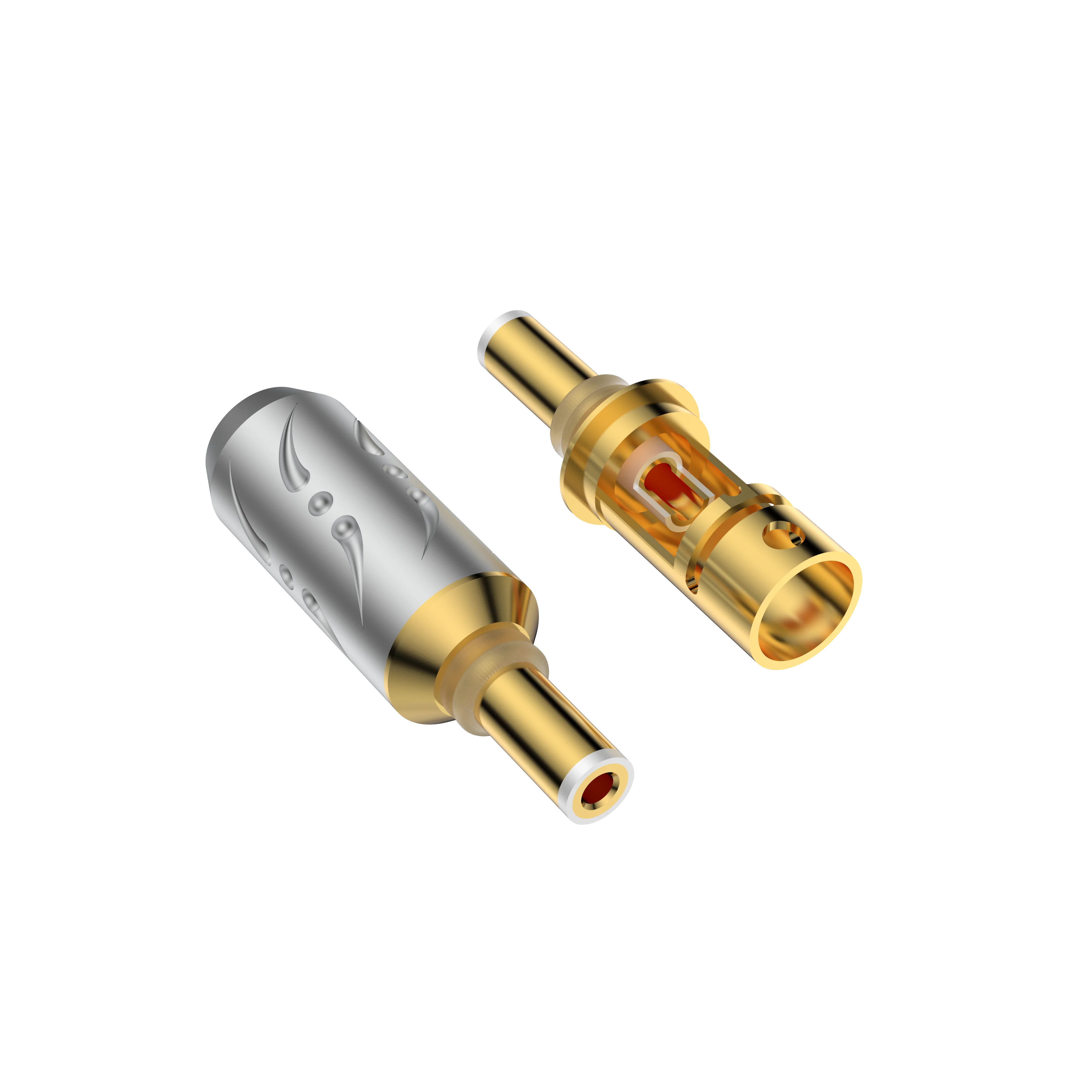 Viborg DC2.5 Gold-plated DC power plug For HIFI Audio DC Barrel plug