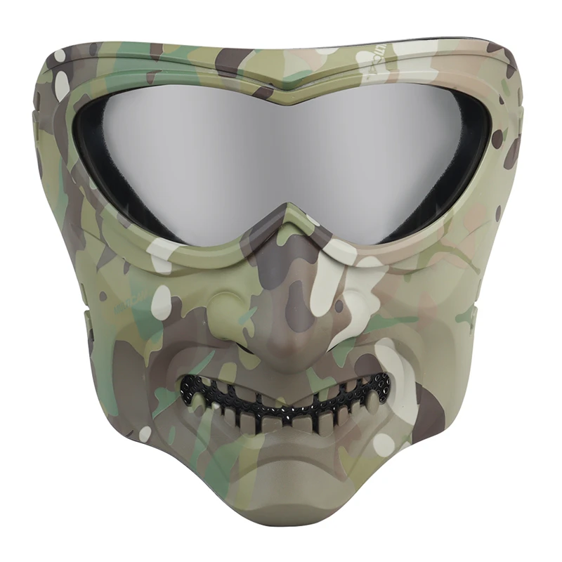 Masque de crâne de protection militaire pour la chasse, accessoires de paintball Cs, masques de l'armée, entraînement au tir pour hommes, DulAirsoft, visage complet