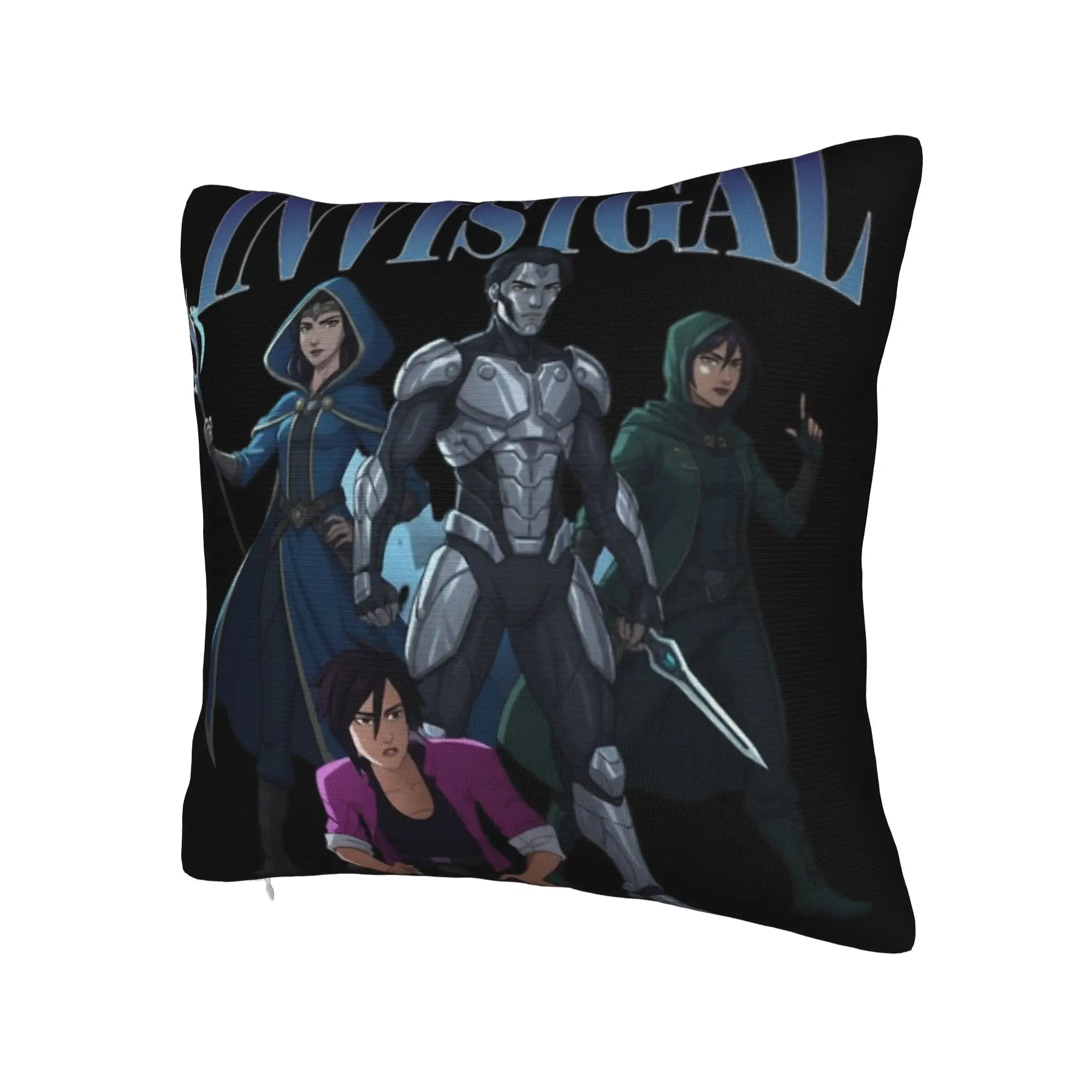 Decorative Pillowcase Vintage Invisigal Dispatch Game bootleg 90s Merchandise Seater  Pillow Case Cover Square Multi-Size