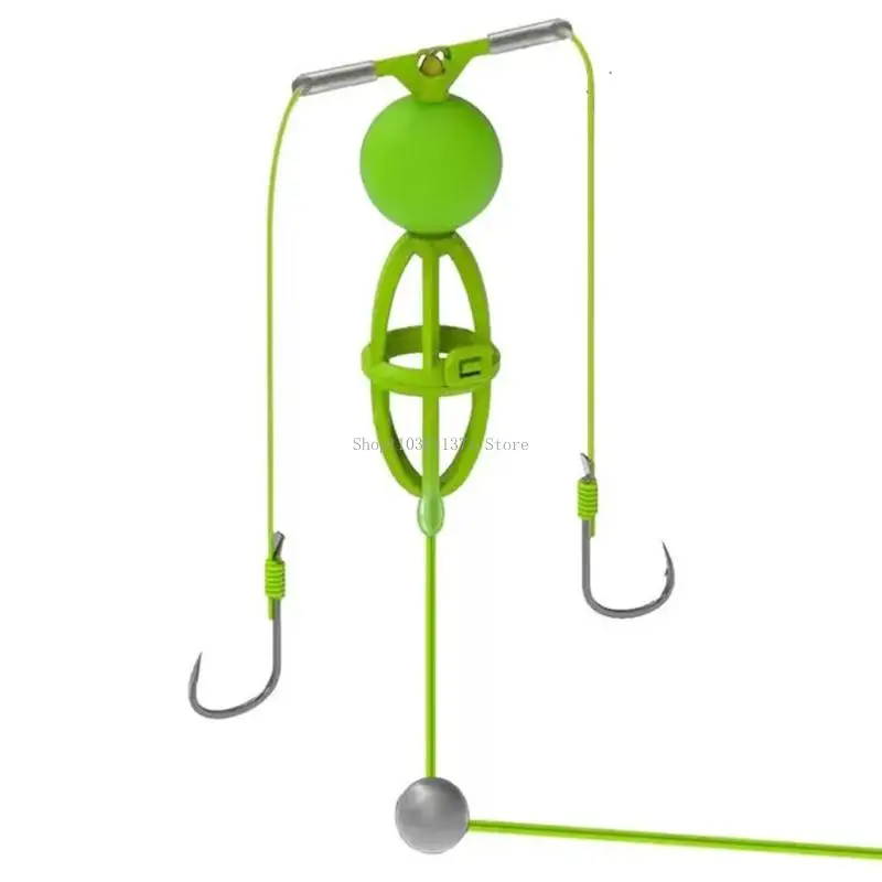 

Bottom Fishing Baits Cage Double Hook for Freshwater and Saltwater Fishing