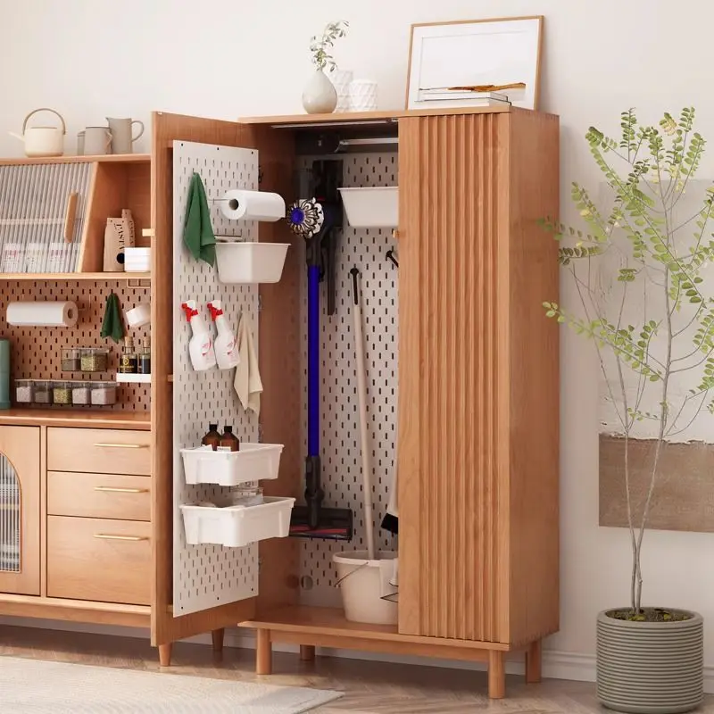 Solid wood housekeeping cabinets, multi-functional glove cabinets, Japanese-style lockers