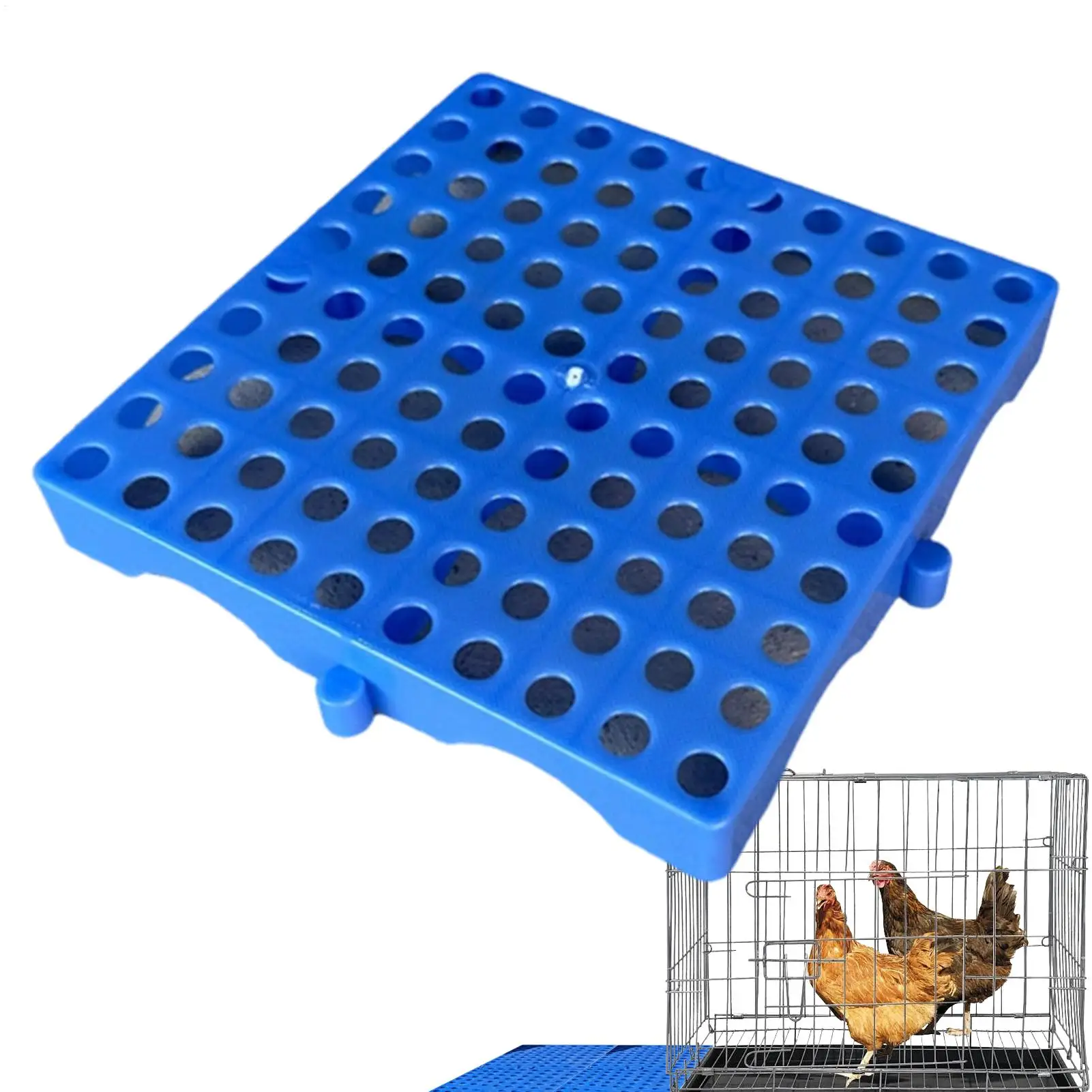 1PC Poultry Coop Floor Mat Anti-Slip Interlocking Drainage Barrier Chicken Coop Walking Mats For Outdoor Yard Garden Patio Porch