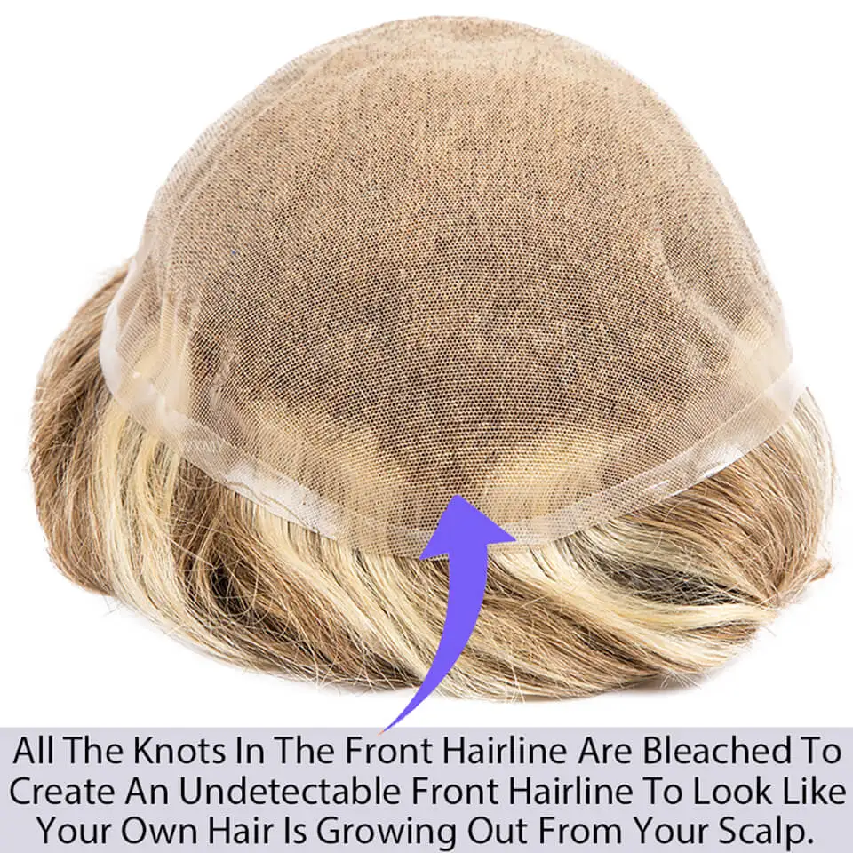 Toupee Men Full Lace Base Male Hair Prosthesis Replacement Systems Breathable Natural Human Hair Man Wig Protesis Capilar Hombre