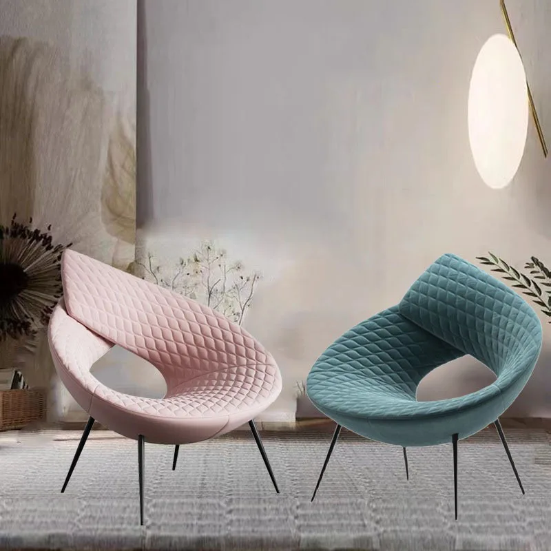 

Creative special-shaped fiberglass bird's nest circle rhombus leisure chair