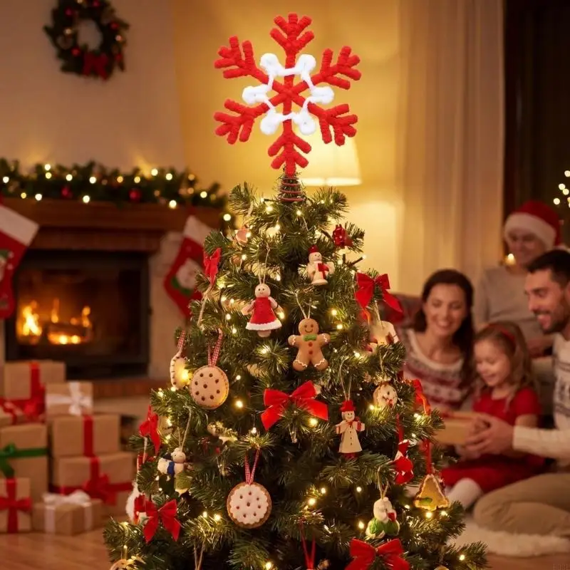 2PCS Plüsch Weihnachten Baum Mit Draht Rahmen Baum Top Ornament Für Festliche Urlaub Dekorationen B03E – Detail 4