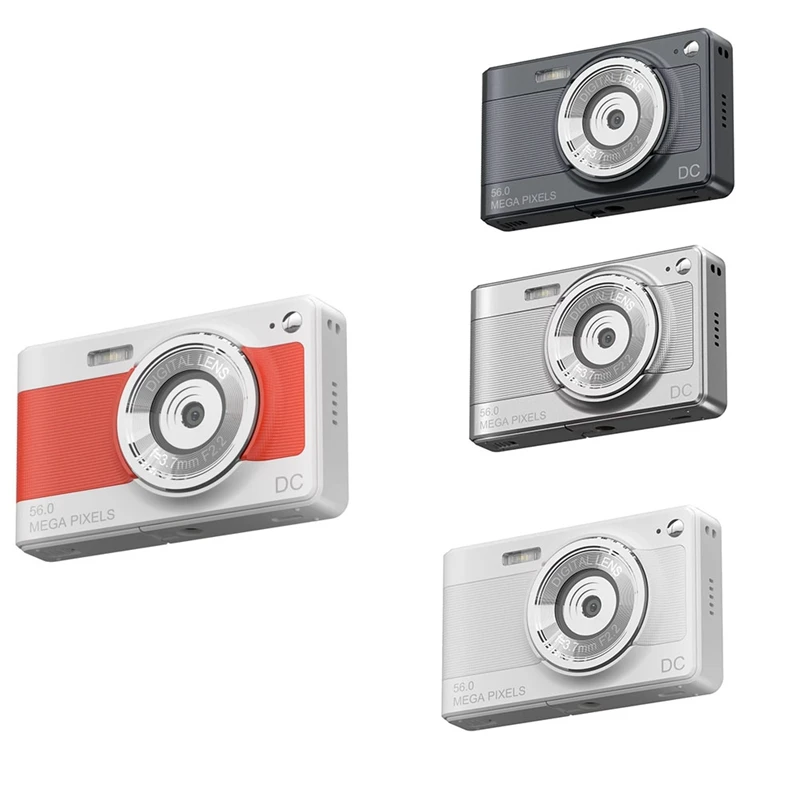 FFYY-1080P كاميرا رقمية كاميرا فيديو كاميرا 56MP 2.8 بوصة IPS شاشة 8X كاميرا زووم رقمية هدية للأطفال