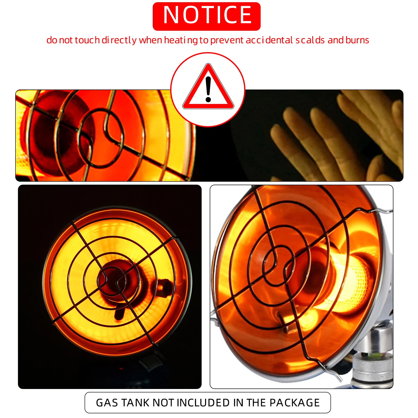 Tomshoo في الهواء الطلق سخان الغاز المحمولة الفولاذ المقاوم للصدأ خيمة دفئا لشتاء الدفء الظهر نزهة المشي لمسافات طويلة السفر شواء #5