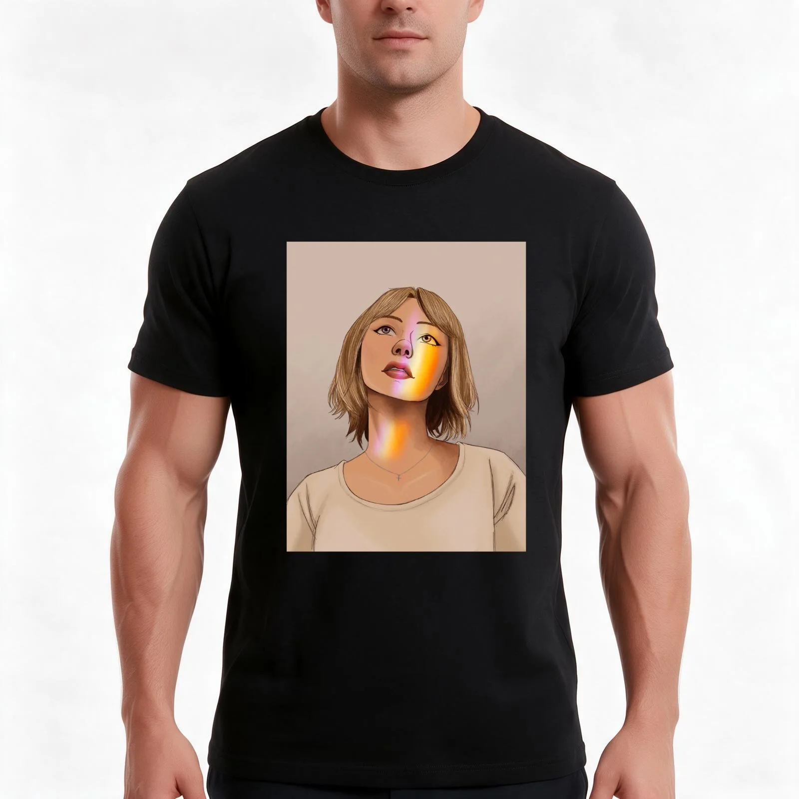Clearly T-Shirt, Summer Casual Cotton Tee, Oversized Streetwear Tops, Vintage Graphic Print, Loose Fit Short Sleeve, 100% Cotton