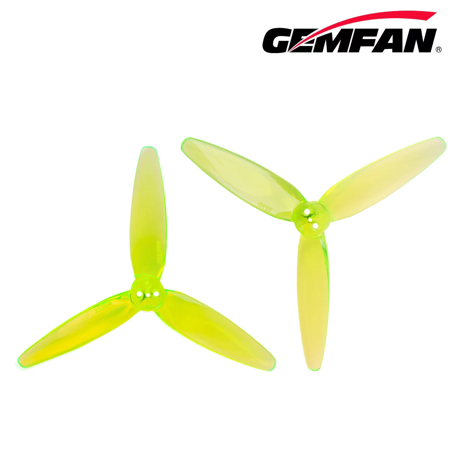 2 paires d'hélices Gemfan 353D 3D à 3 pales, 1.5mm, 3 trous pour Drones de course Freestyle à double rotor de petite taille