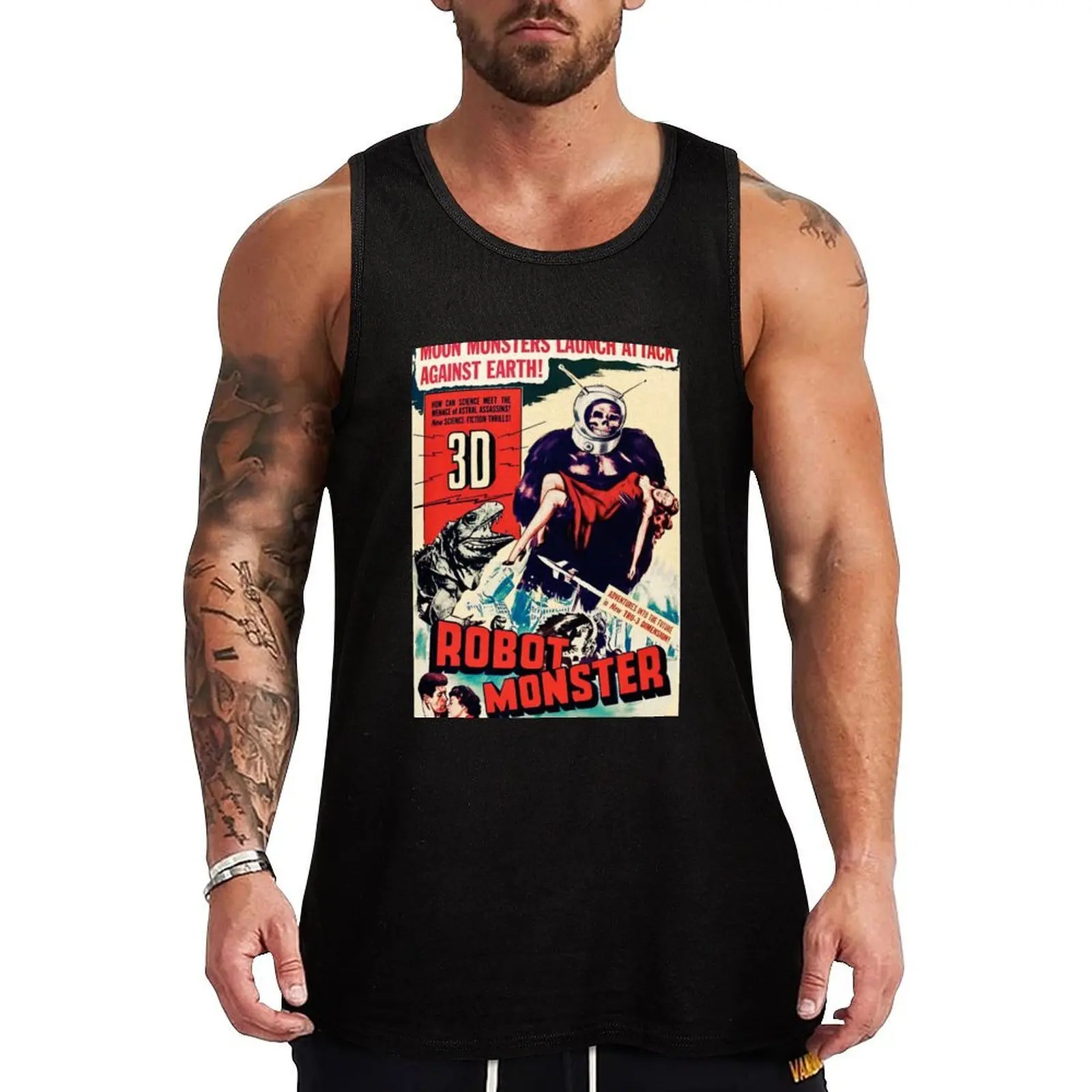 

Robot Monster Tank Top t-shirt Men's Man sleeveless shirt Vest male