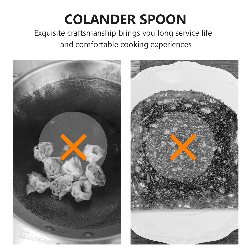 

Silicone Kitchen Slotted Scoop Spoon Long Handle Food Grade Silicone Cooking Skimmer Colander Strainer Spoon Slotted Scoop