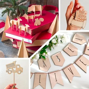 Thick plywood leaves, square square surfaces, wooden plates for L, 12x8in, 20x30cm, 2mm, 4pcs, 8pcs, 12pcs 8 Main Sales Wood Taba - №8