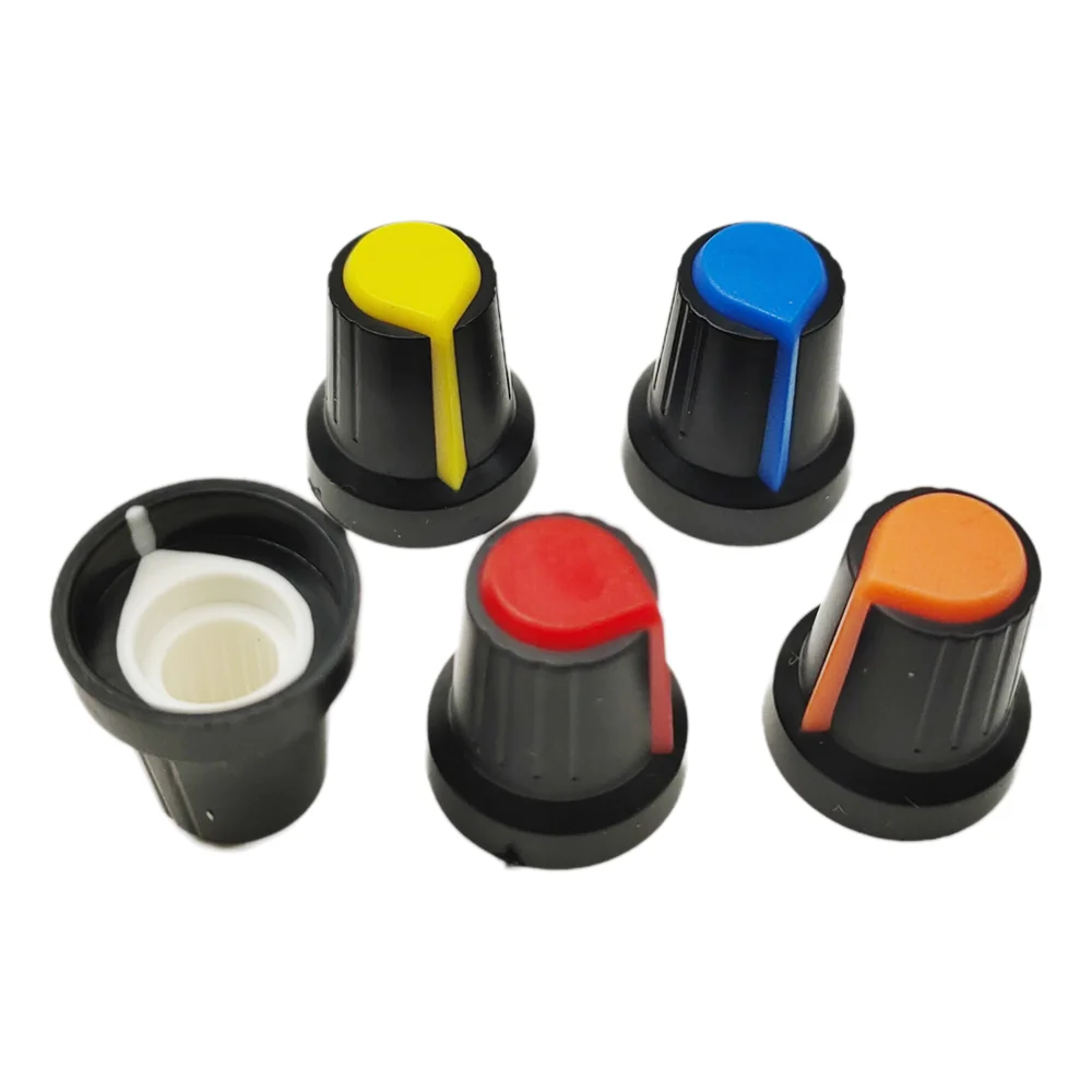 25PCS WH148 Tappo manopola potenziometro 15X17mm 6mm Foro albero AG2 per encoder, scheda di miscelazione altoparlante chitarra elettrica