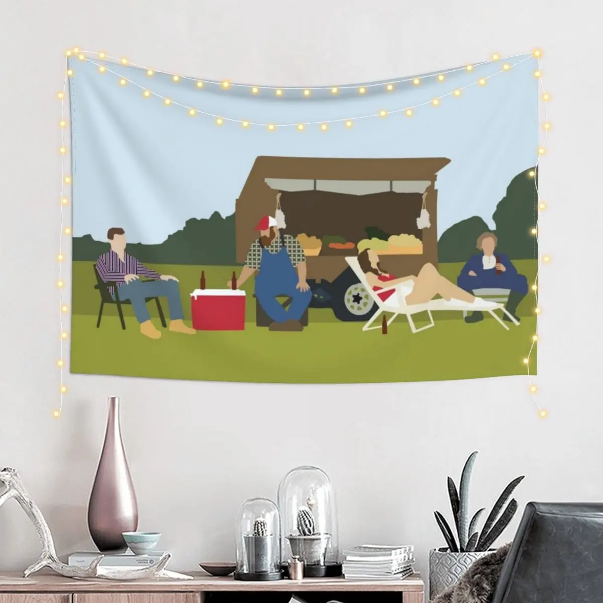 Letterkenny Produce Stand Tapestry Hanging Wall Aesthetic Decoration Tapestry