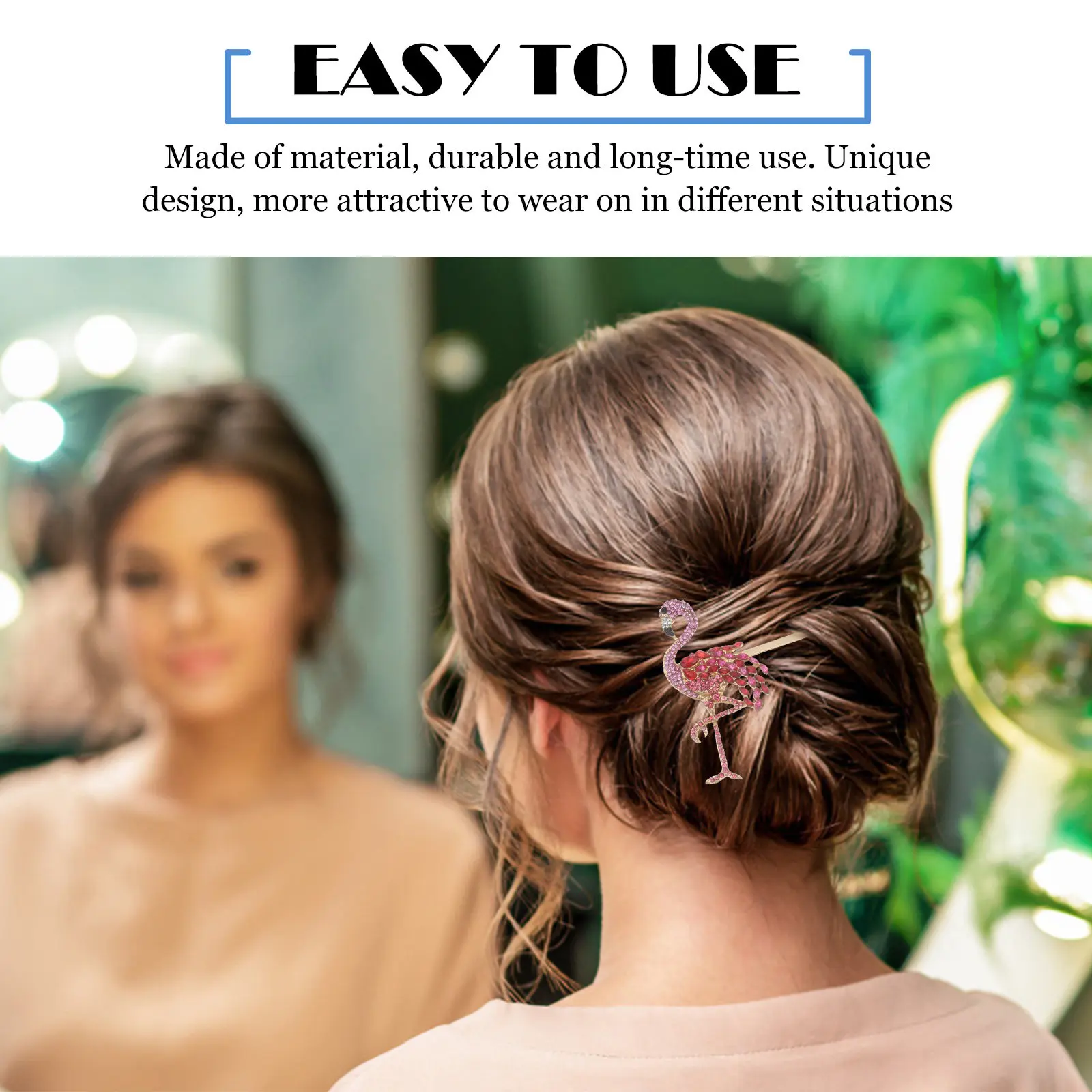 

3Pcs Glamorous Rhinestone Hair Clips Stylish Bang Pins for Women Girls Fashion Side Clip Elegant Wedding Party Everyday
