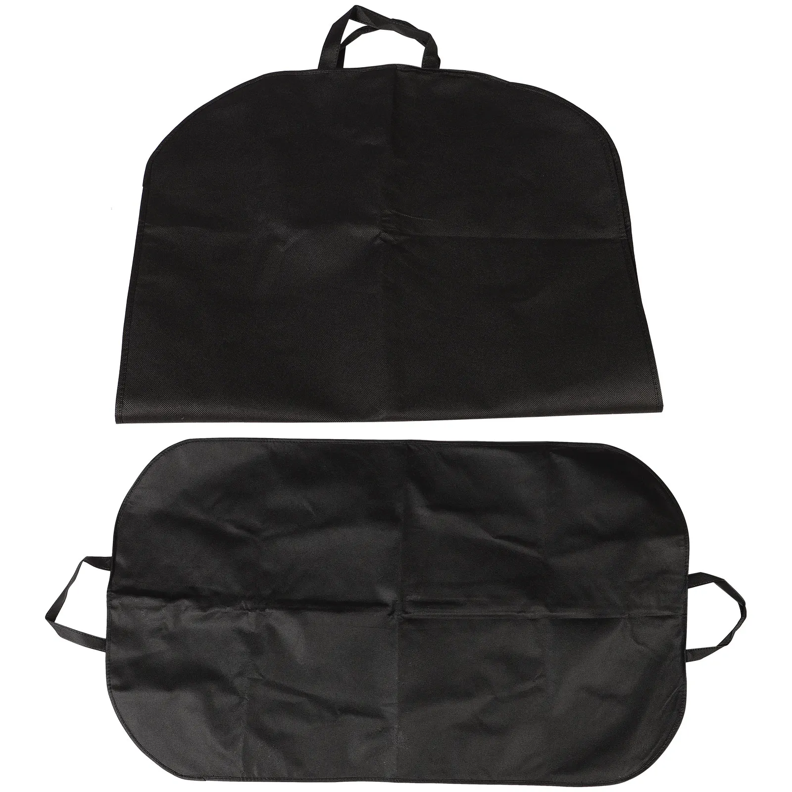 

2 Pcs Dust Hood Storage Bag Travel Suit Garment Folding Bags Hanging Clothes Case