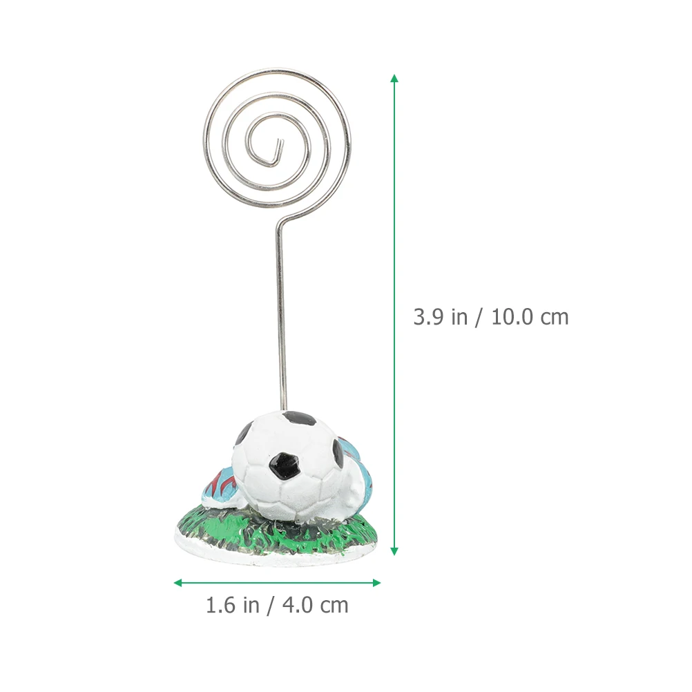 

3pcs Table Number Holders Football Theme Place Card Stand For Wedding Party Banquet Table Memo Note Photo Clip Holders