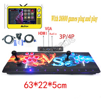 Pandora Arcade Box Video Game Console 26800 in 1 Folding Foldable Mini Arcade Game Machine Cabinet Bartop 720P HD Screen