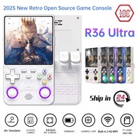 R36S Update R36 Ultra Console Handheld Game Players 64GB/128GB 4 Inch Screen Open Source Console Retro Pocket Video Games