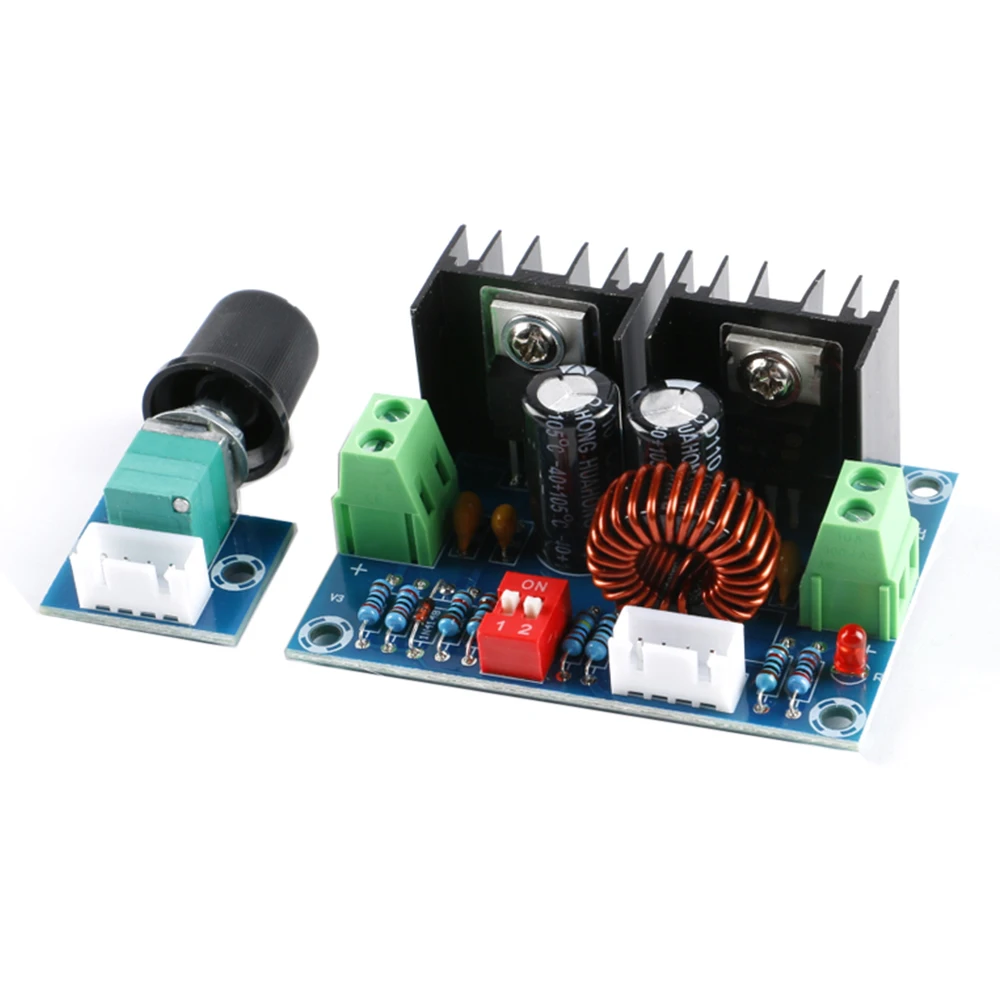 DC-DC Voltage Regulator Module 200W XL4016 Step-Down Buck Board High Power 8A Met Externe Potentiometer