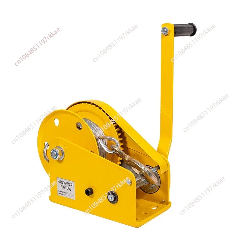 Hand winch Two-way self-locking manual winch 1200 lbs Small Traction household winch