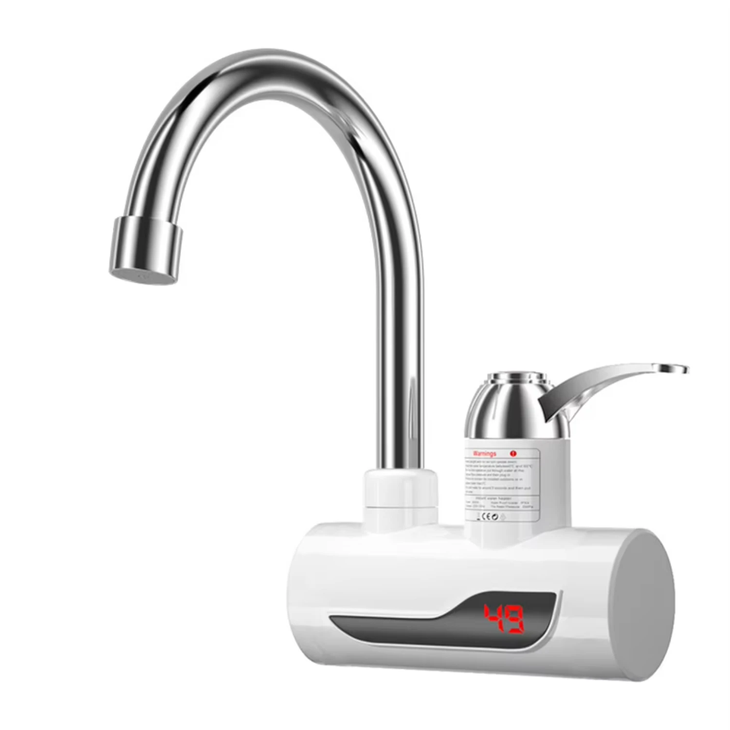 Temperature Adjustable Tankless Hot Water Faucet for Kitchen Bathroom - Digital Heater Supply