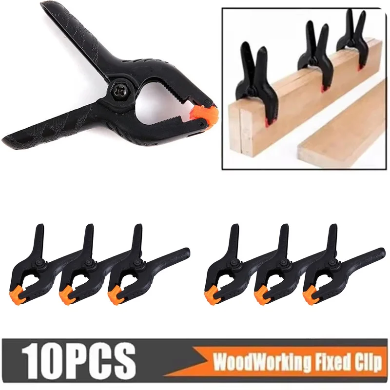10pcs 2 Inch Heavy-Duty Adjustable Woodworking Clamps Spring Clip Photography Background Clip Fastening Photo Studio Accessories