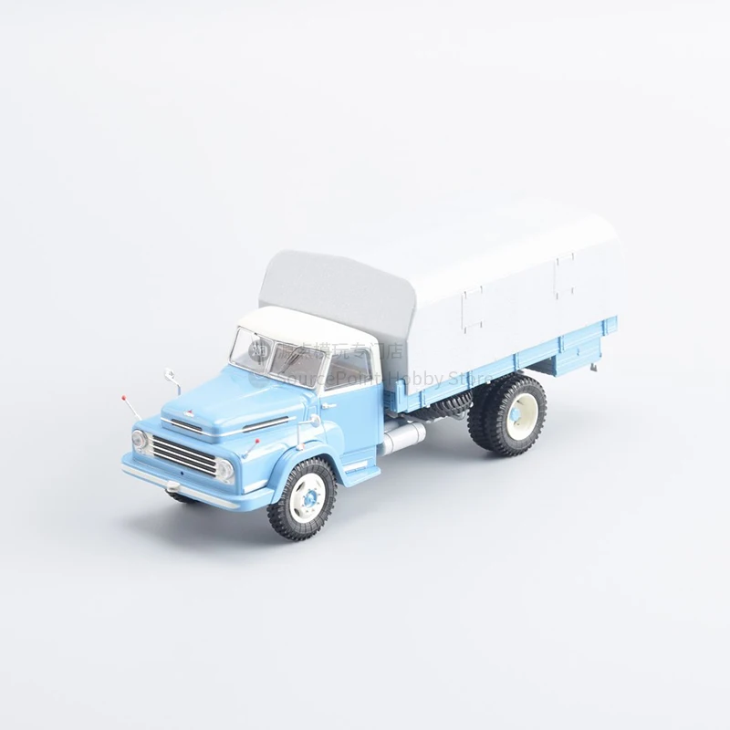 Csepel D-450 Flatbed Truck with Tent Blue New 1:43 Model PCL47179