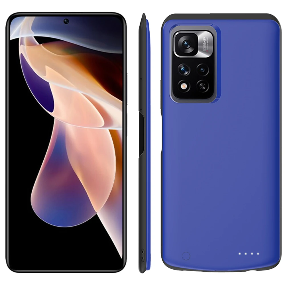 6800Mah For Xiaomi Redmi Note 11 Battery Case Note11 Pro Phone Case Redmi Note 11 Pro Plus Battery Charger Case Power Bank Cover