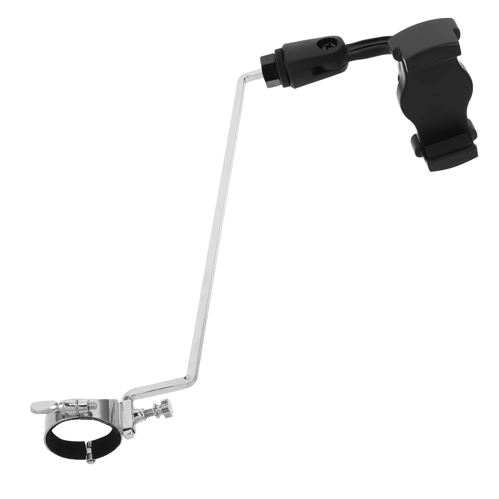 

Universal Clarinet Phone Holder Adjustable Metal Mount Long Arm for Sheet Music Practice Phone Lyre