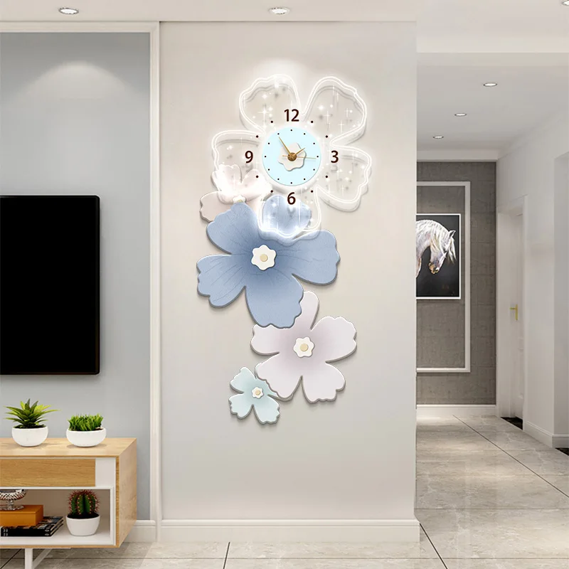 

Modern Luxury Wall Clocks Living Room Cute Interior Led Digital Wall Watch Minimalist Design Horloge Murale Room Decorations