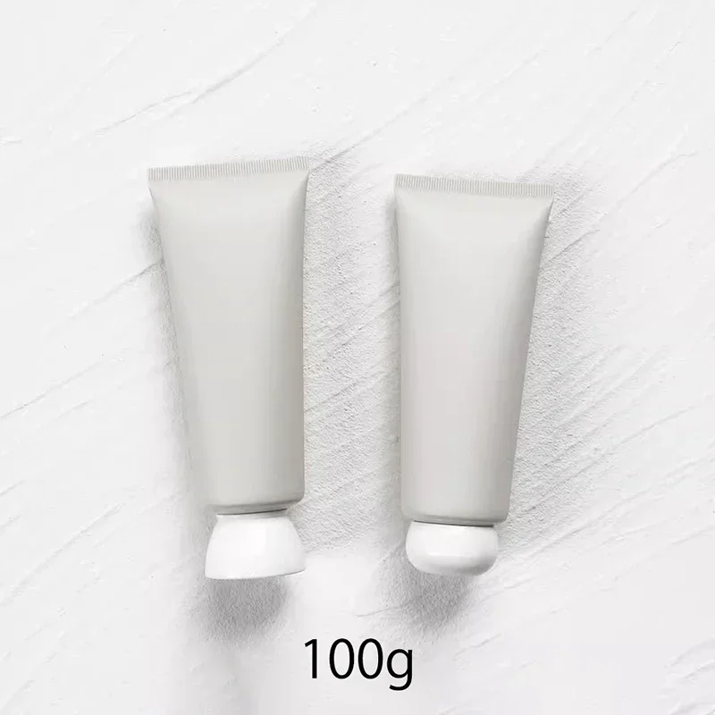 

100g Matte Grey Plastic Soft Tube 100ml Empty Frost Gray Squeeze Bottle Hand Cream Facial Lotion Refillable Cosmetic Container