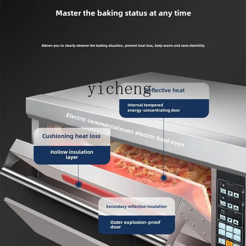 

Electric Oven Commercial One-layer Double-layer Plate Large Capacity Pizza Cake Baking Oven