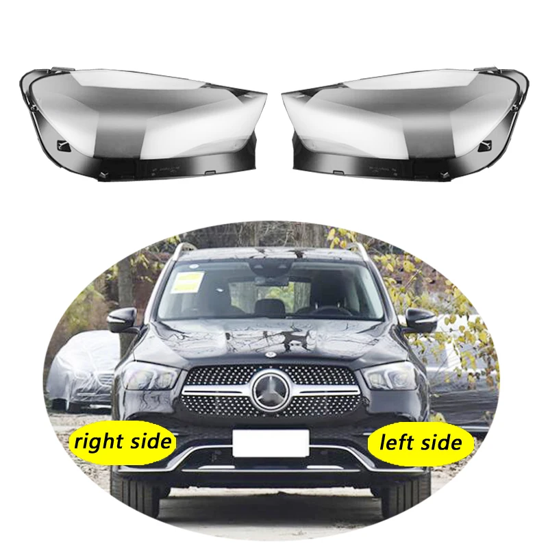 

Use For Benz W292 2020-2022 GLE Class 350 450 Transparent Headlamp Cover Lamp Shade Front Headlight Shell Lampshade Lens shell