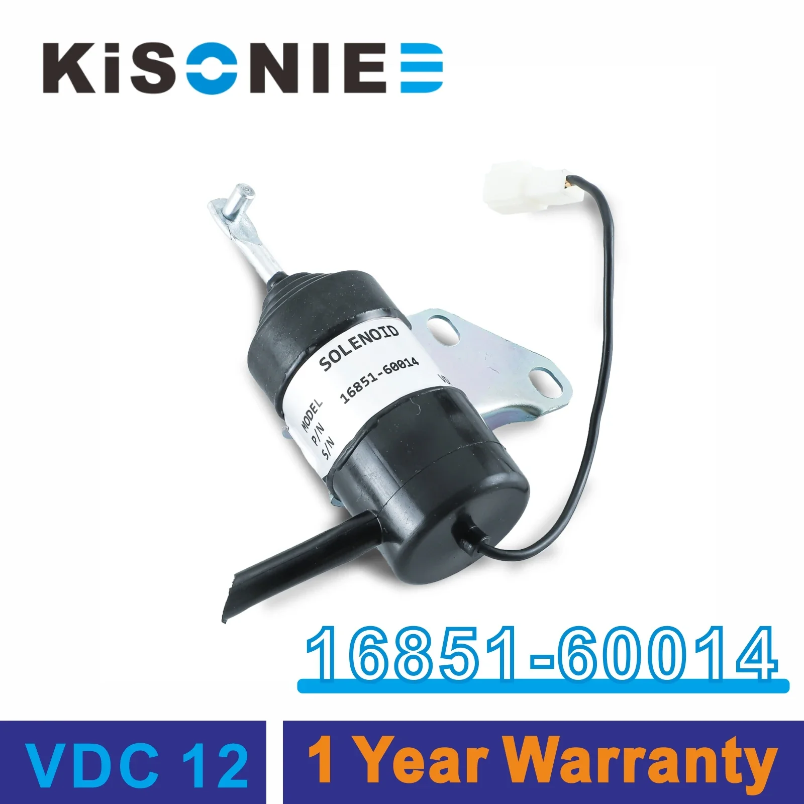 16851-60014 Fuel Shut Off Solenoid 16851-60010 16851-60012 052600-4531 for Kubota Tractor Part Generator Stop Solenoid 12VDC