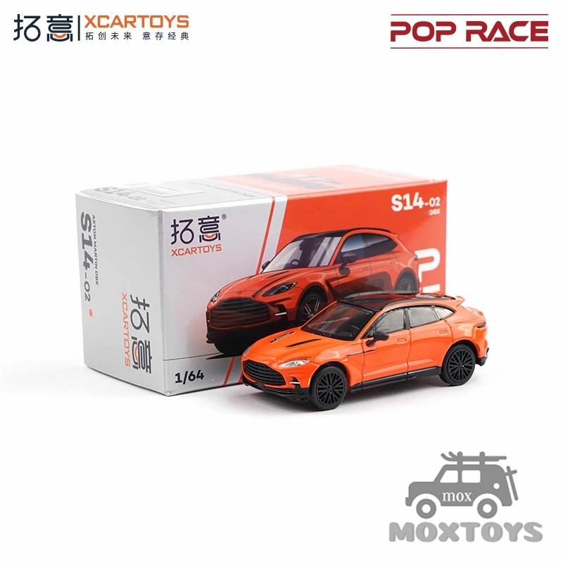 

Xcartoys x POP RACE 1:64 AM DBX Orange Diecast Model Car #S14-02