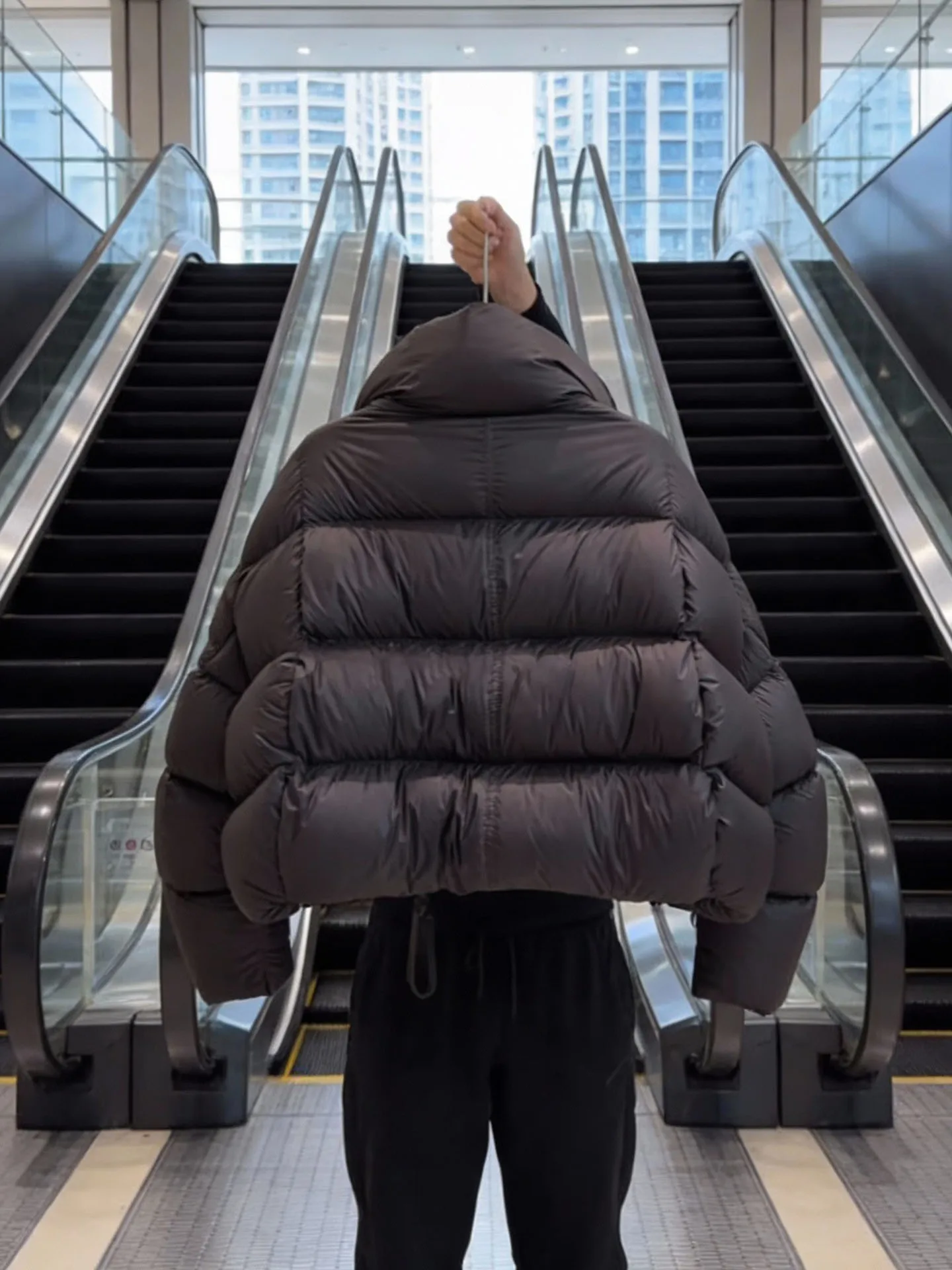 Coreano sle ort puffer jaet feminino bla bolha casaco inverno thi outerwear cintura alta longo sve fechamento com zíper quente