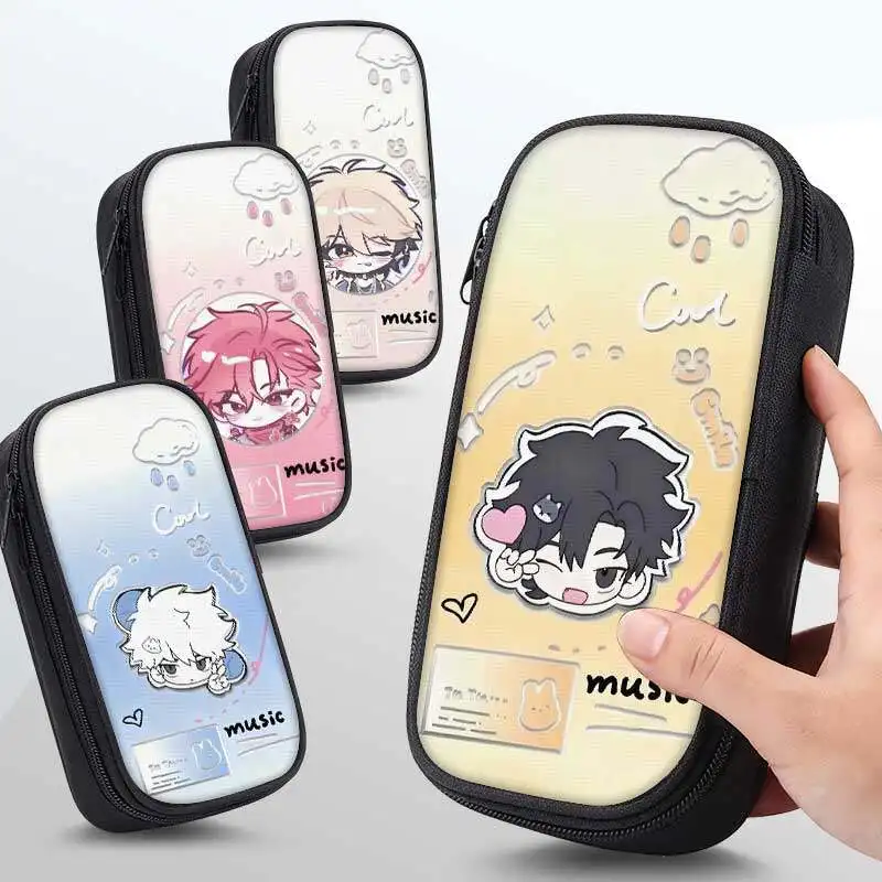 Link Click Cheng Xiaoshi & Lu Guang Anime Large Capacity Pencil Case Lucas Charles Anime Pencil Bag Toy Gift