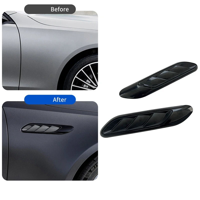 

1Pair Front Fender Air Outlet Trim Cover For Mercedes-Benz C-Class W206 2022+ C200 C260 AMG C63 Side Air Vent Intake