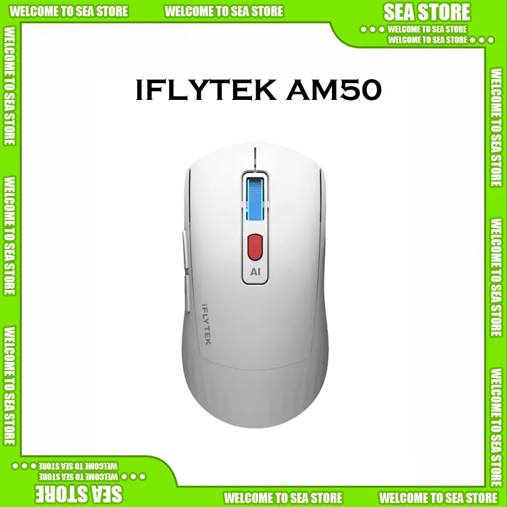 IFLYTEK AM50 Mouse Intelligent Voice Translation Ergonomics 2.4G Wireless Lightweight Equipped DeepSeek Custom Laptop Accessorie