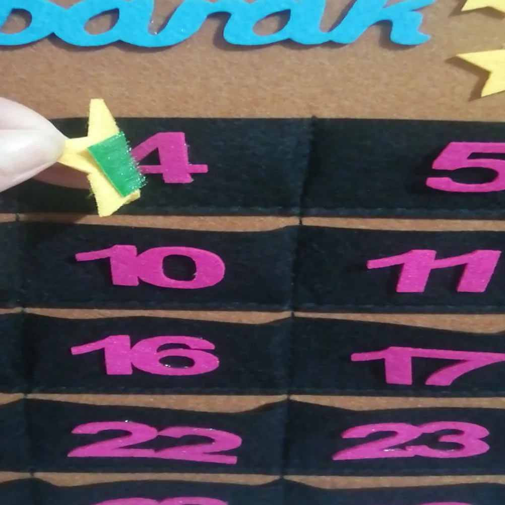 

Creative Purple Eid Countdown Wall Calendar Hanging Home Decor Reusable Mubarak Festival Decoration Eid Countdown Calendar