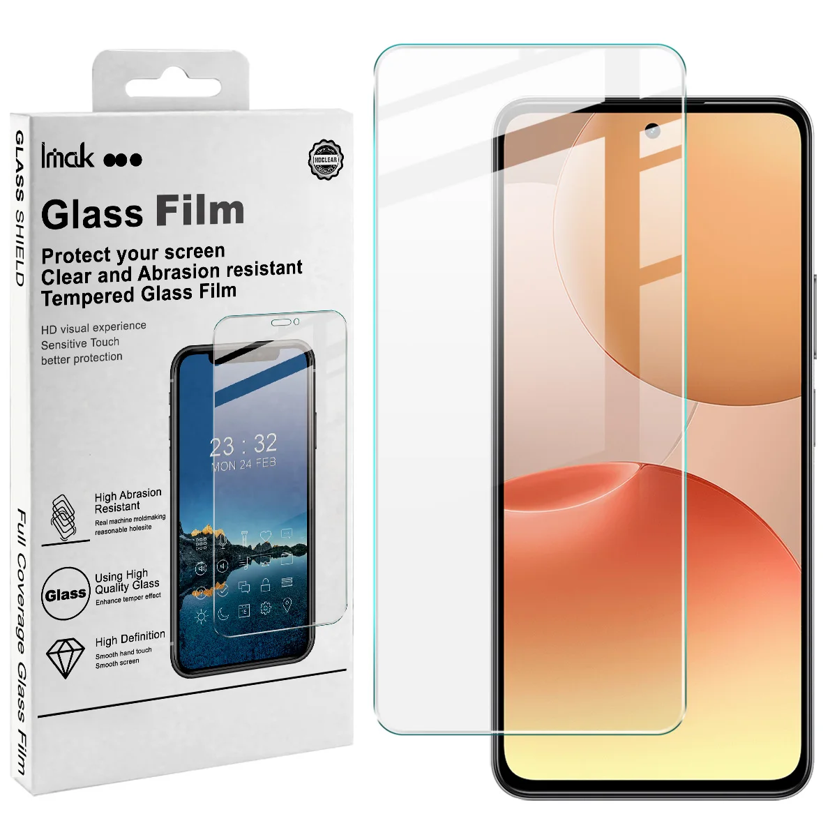 

IMAK H Tempered Glass for realme NARZO 90x 90 P4X 5G Screen Protector Film