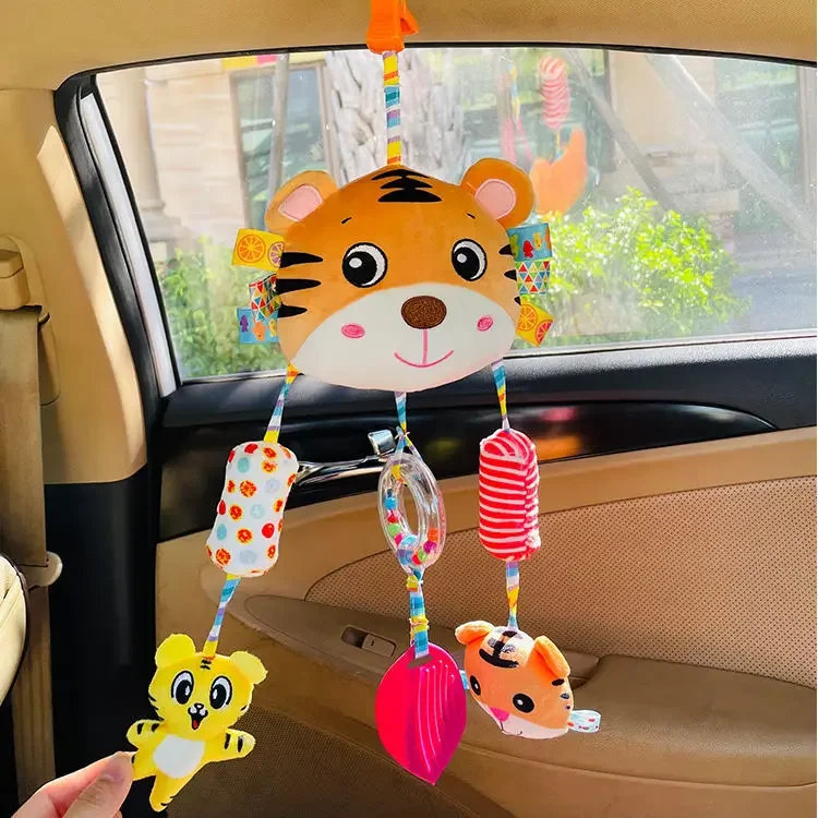 Kereta bayi lonceng angin besar 01 tahun, bel tempat tidur kursi mobil menenangkan boneka kereta bayi liontin mainan mewah grosir