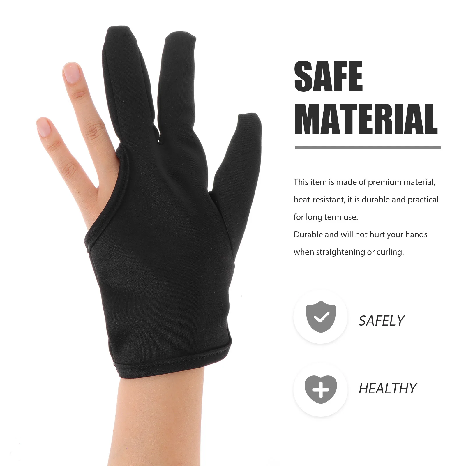 

2 шт., термостойкие перчатки для завивки волос, защита для пальцев, парикмахерские перчатки, термостойкие перчатки для укладки волос, перчатки для укладки волос