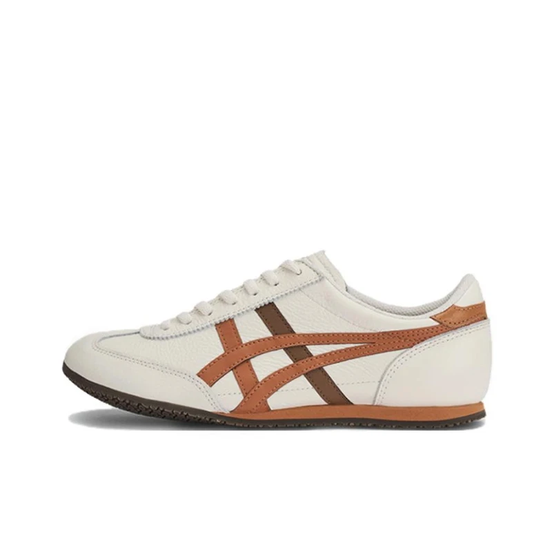 Onitsuka Tiger MACHU RACER Unisex White/Orange Low-Top SneakersMinimalist Style, Non-Slip Grip&Durable Versatility 1183B770-109