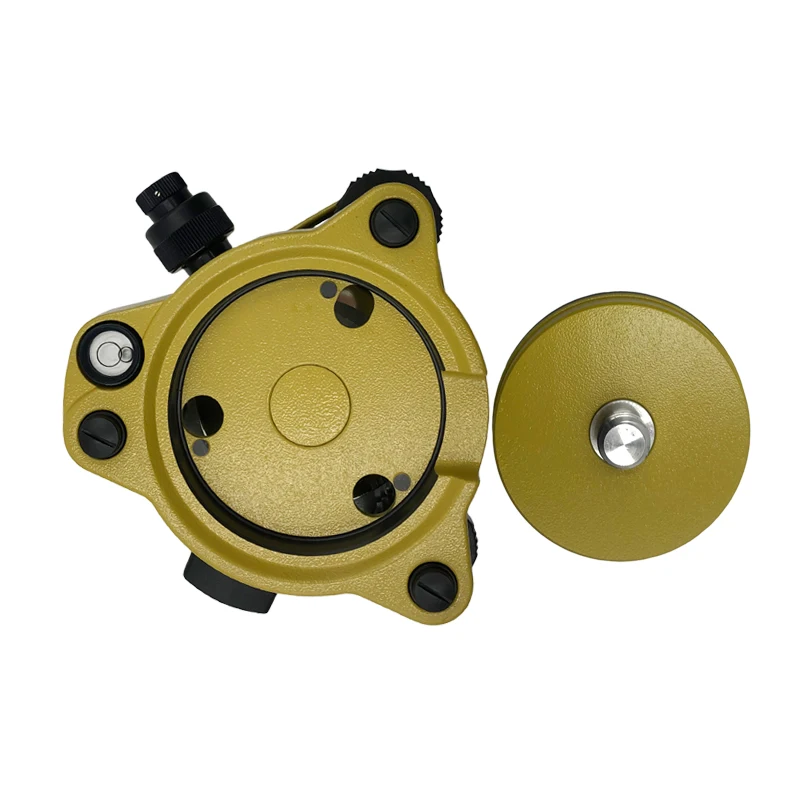 YELLOW TRIBRACH WITH OPTICAL PLUMMET FIXED ADAPTER WITH 5/8X11 THREAD FOR TOTAL STATION GNSS TRIMBLE WHOLE SET